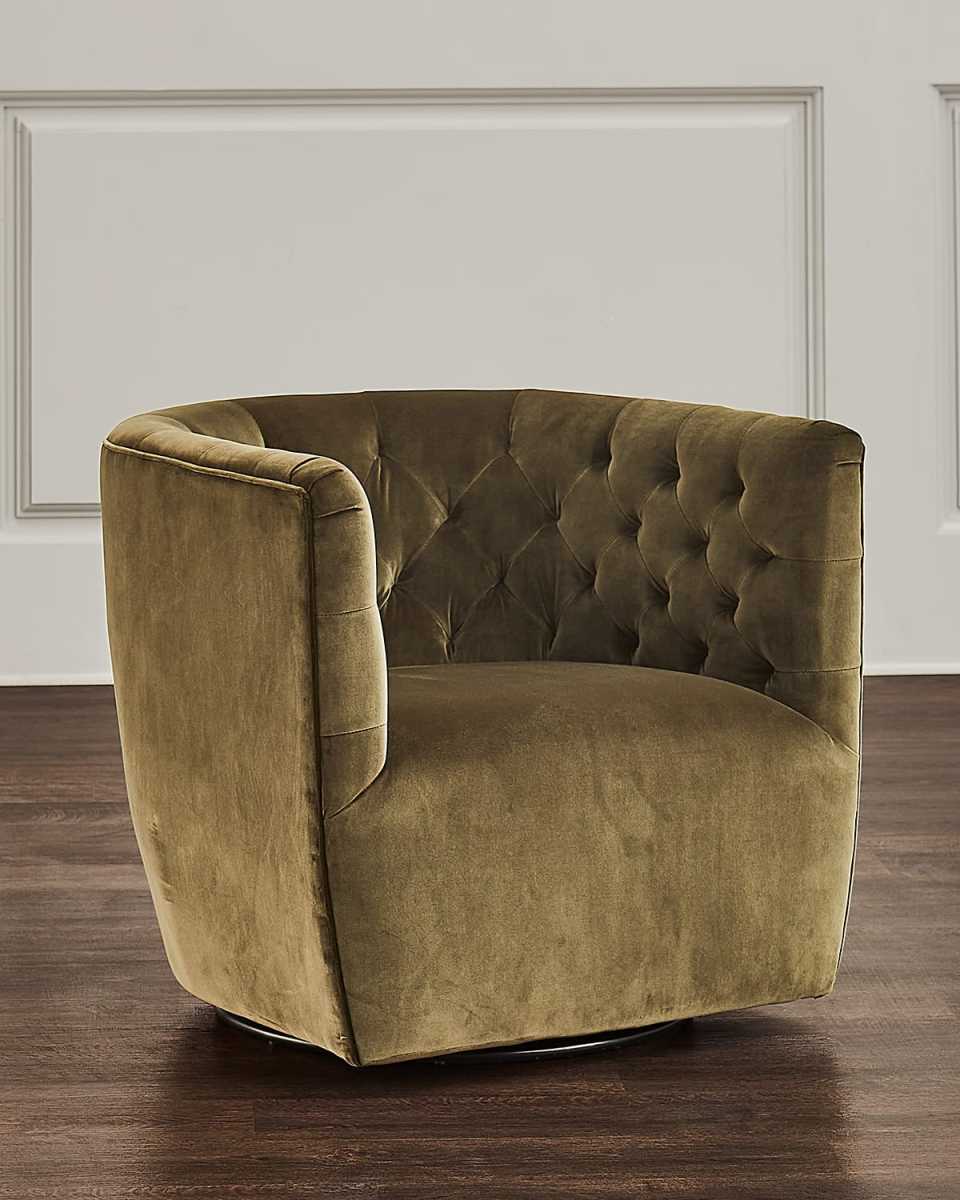 Hanover Tufted Swivel Chair