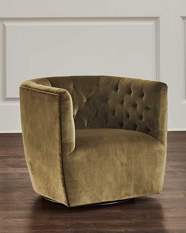 Hanover Tufted Swivel Chair