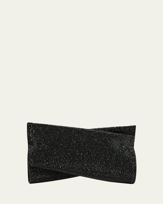 Loubitwist Small Clutch in Strass
