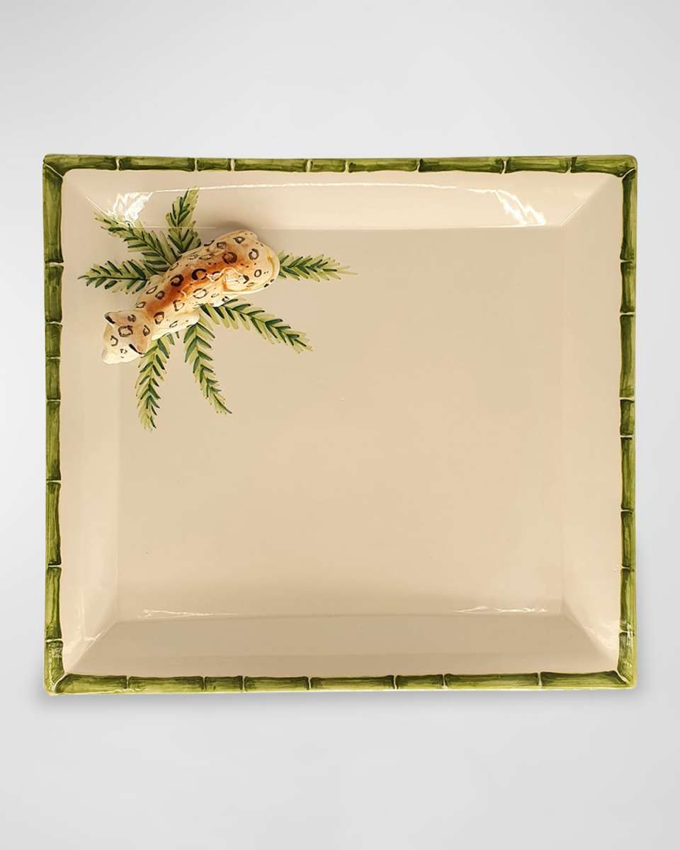 Bamboo & Leopard Tray