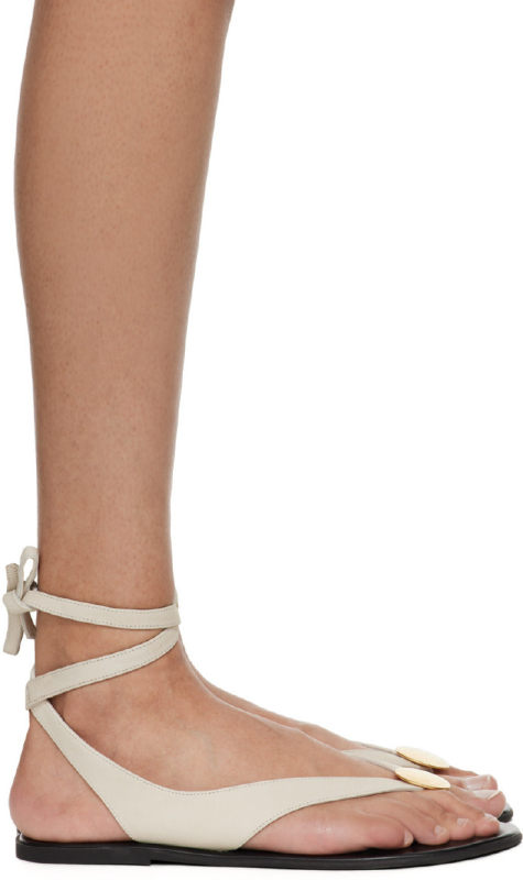 The Row Gray Charm Beach Sandals