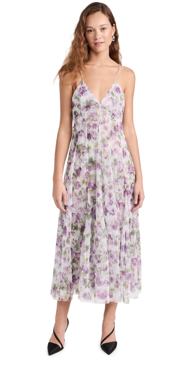 Philosophy di Lorenzo Serafini Floral Dress Fantasy Print Violet
