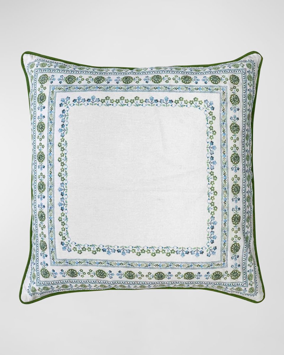 Seville Green Square Pillow,