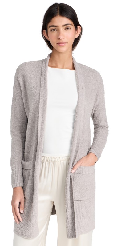Barefoot Dreams CCL Long Cardigan Pewter