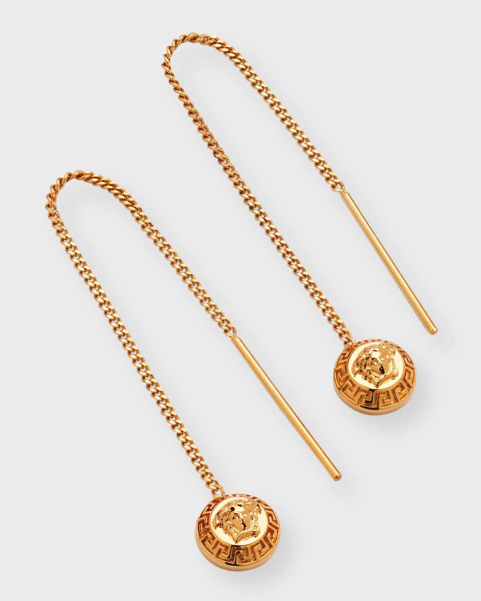 Greca and Medusa Drop Earrings