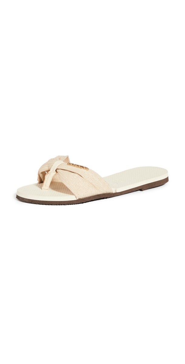 Havaianas You St. Tropez Shine Flip Flops Beige
