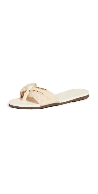 Havaianas You St. Tropez Shine Flip Flops Beige
