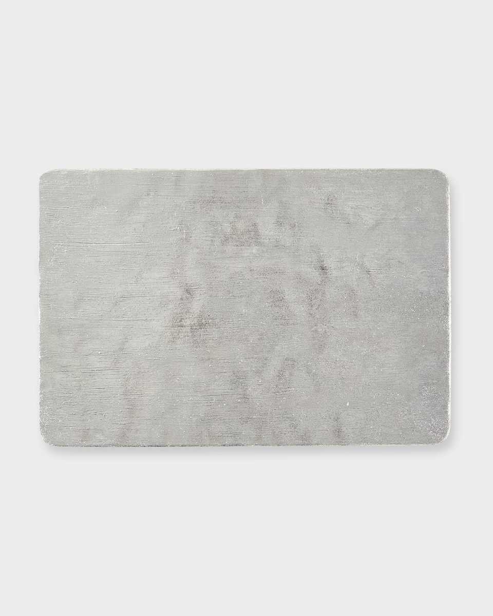 Brushstroke Silver-Plated Rectangular Placemat