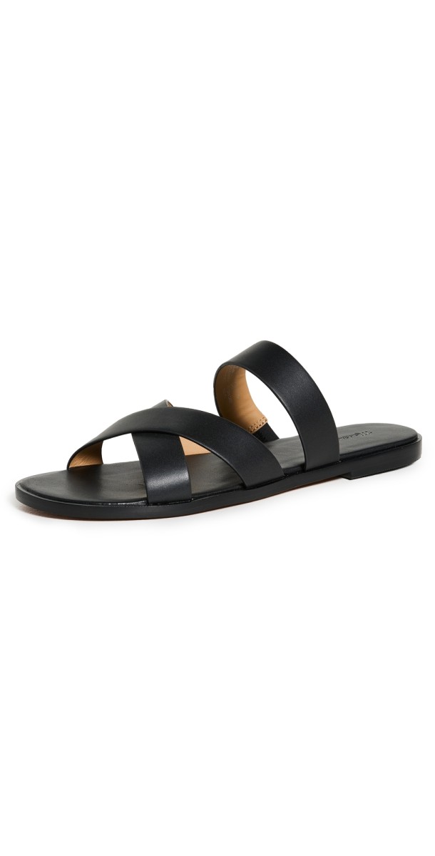 Madewell The Mena Slide Sandals True Black