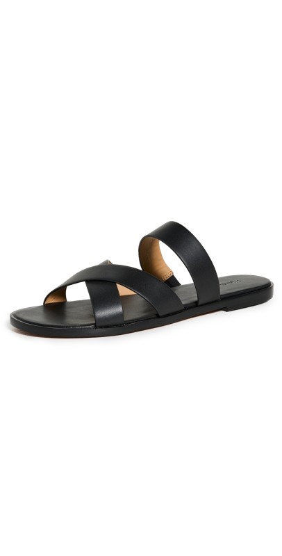 Madewell The Mena Slide Sandals True Black