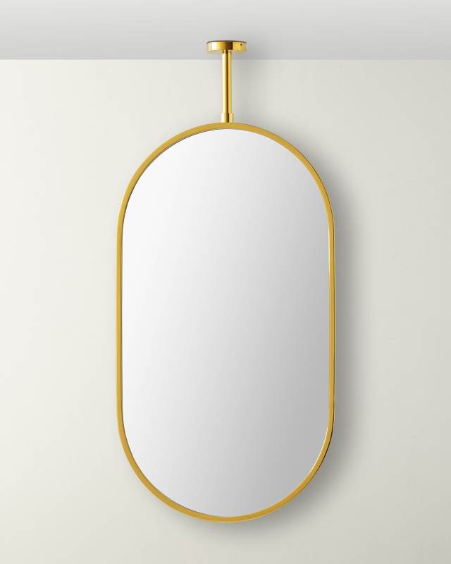 Oval Ceiling-Hanging Mirror, 48"