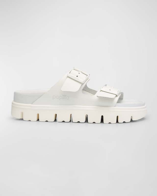 Arizona Exquisite Leather Dual-Buckle Platform Sandals