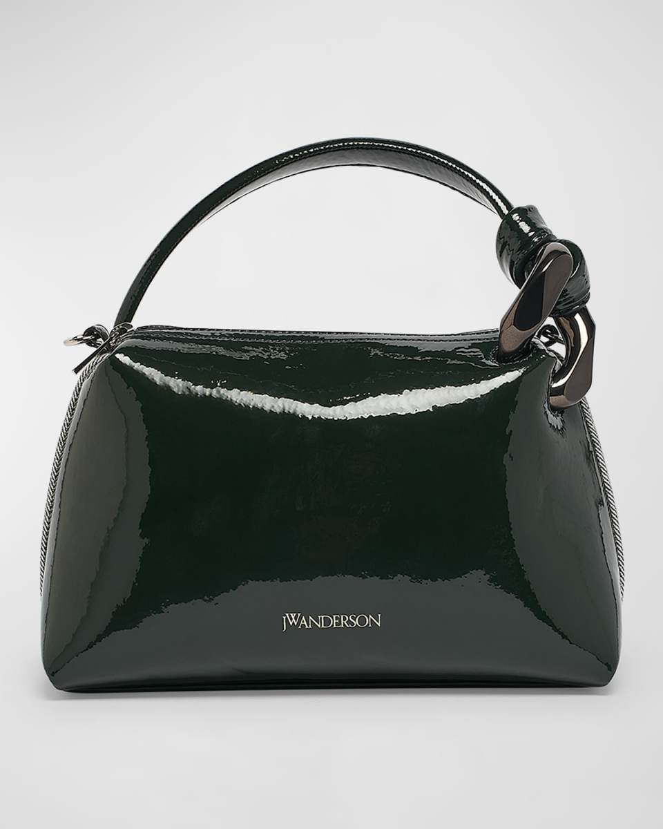 Small Corner Patent Top-Handle Bag