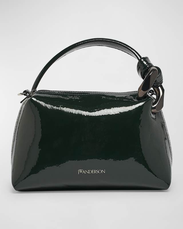 Small Corner Patent Top-Handle Bag