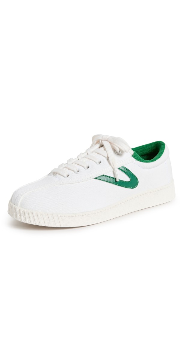Tretorn Canvas Sneakers White/Green
