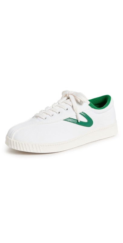 Tretorn Canvas Sneakers White/Green