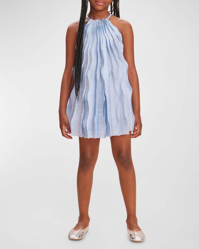 Girl's Marla Pleated Dress, Size 4-12