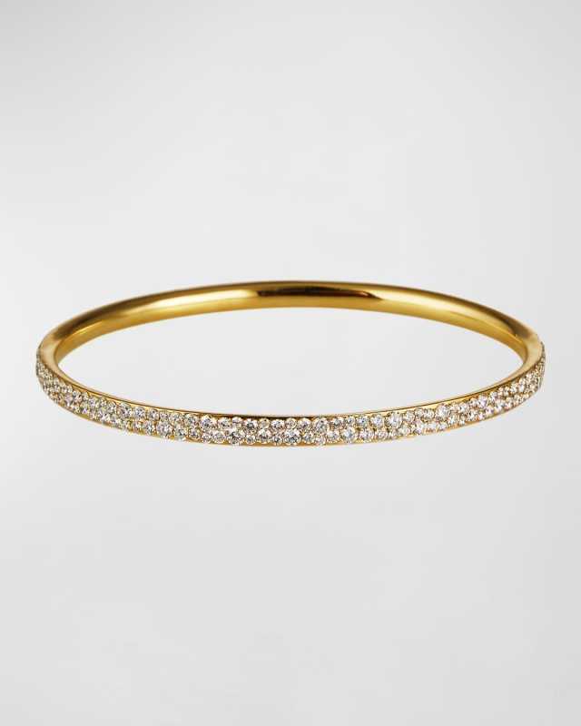 Stardust Pave Bangle in 18K Gold with Diamonds