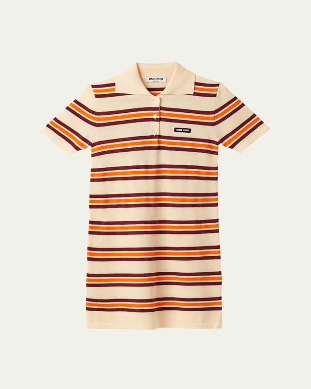 Stripe Mini Polo Dress