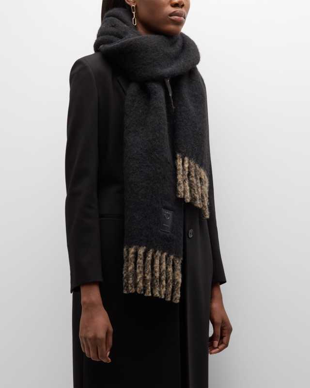 Double Reversible Wool Scarf