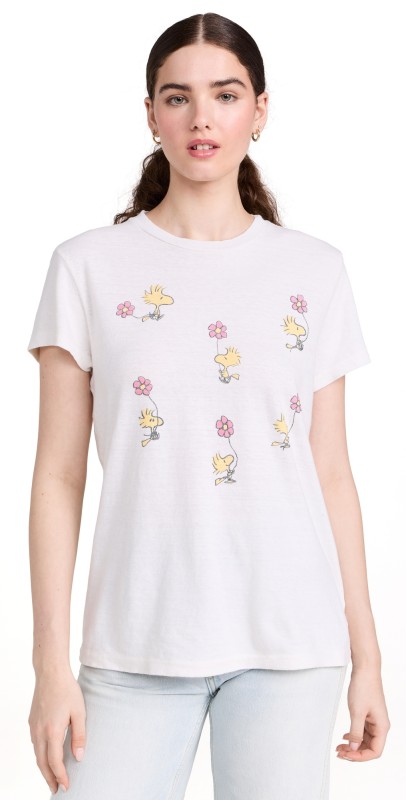 RE/DONE 70s Loose Tee Woodstock Vintage White