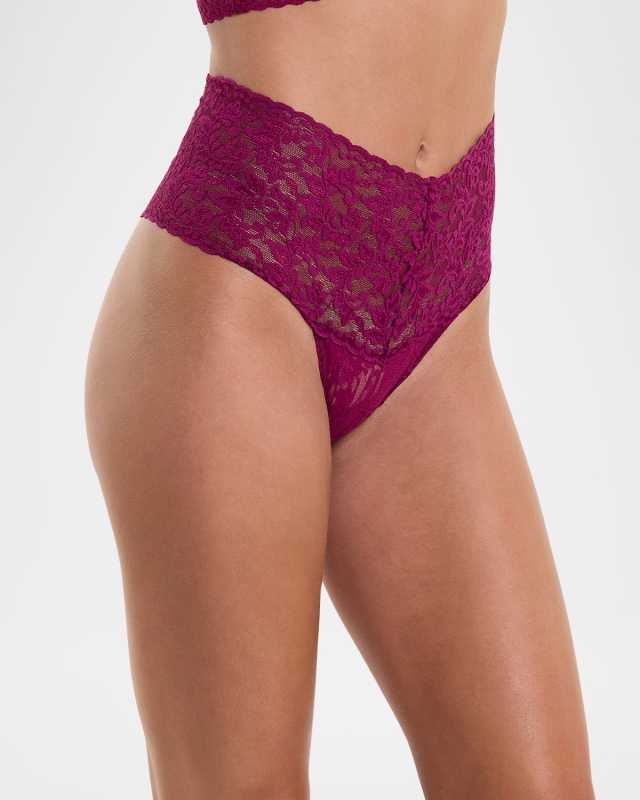 Retro Signature Lace Thong