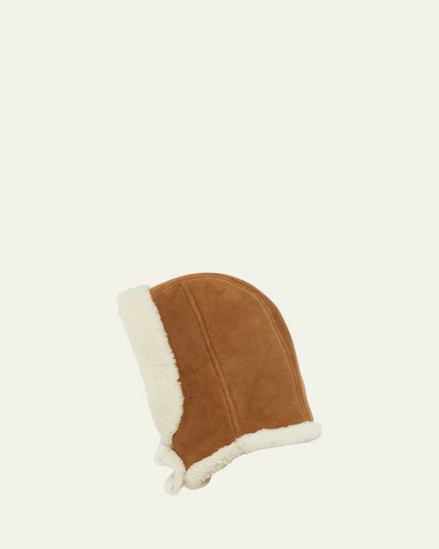 Aviator Sheep Shearling Trim Hat