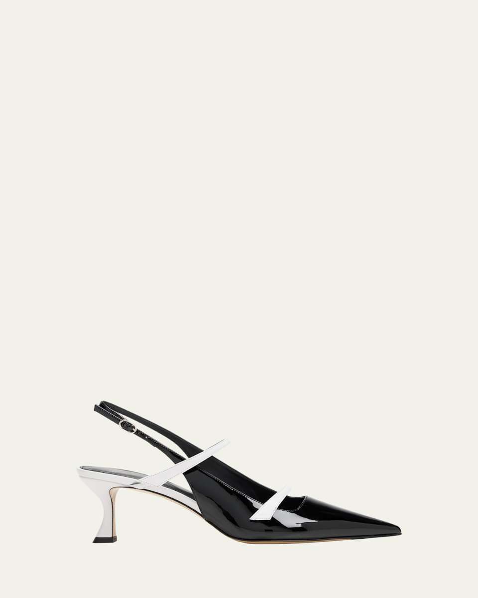 Tita Bicolor Patent Slingback Pumps