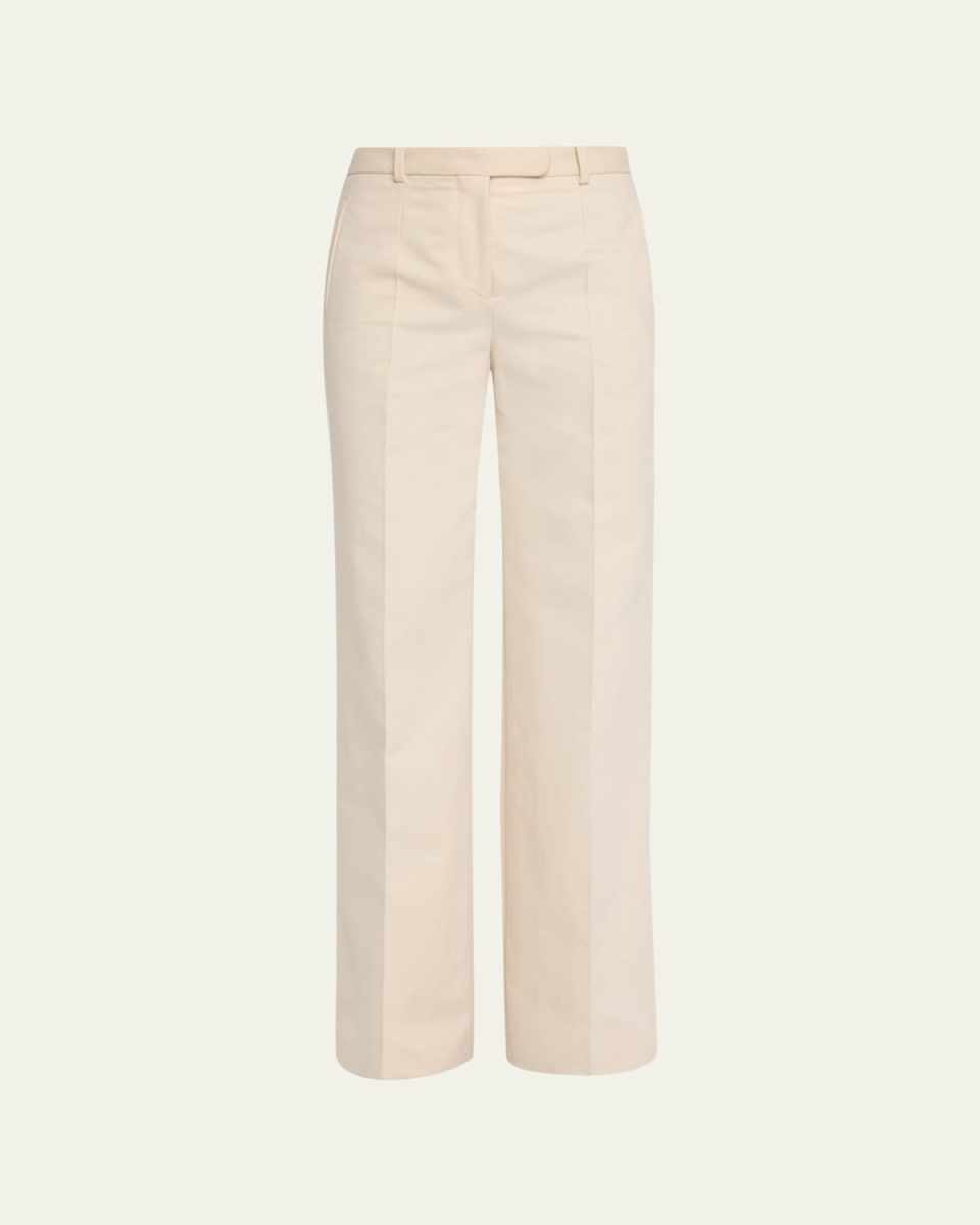 Banew Pleated Wide-Leg Wool Trousers