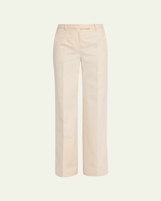 Banew Pleated Wide-Leg Wool Trousers