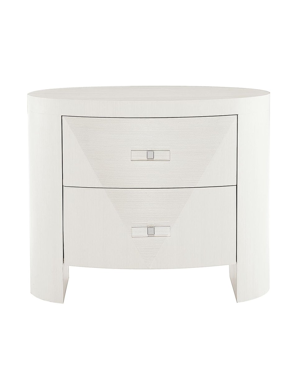 Axiom Oval 2-Drawer Nightstand