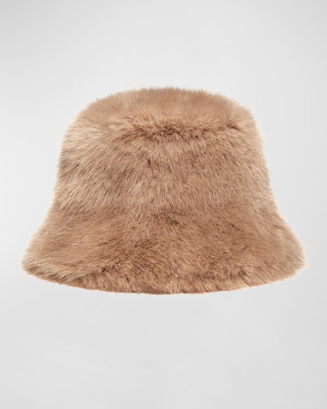 Oversized Faux Fur Bucket Hat