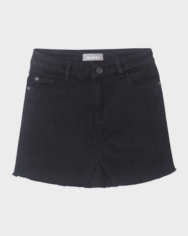 Girl's Jenny Dark-Wash Denim Skirt, Size 7-16