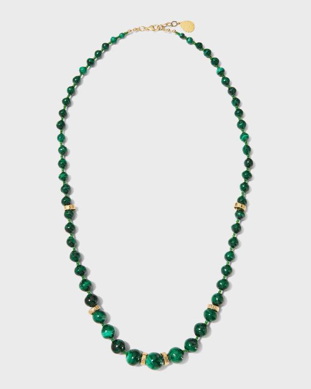 Cascading Malachite Necklace