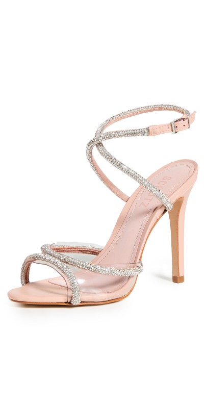 Schutz Louise Sandals Cristal/Transparente/Rose