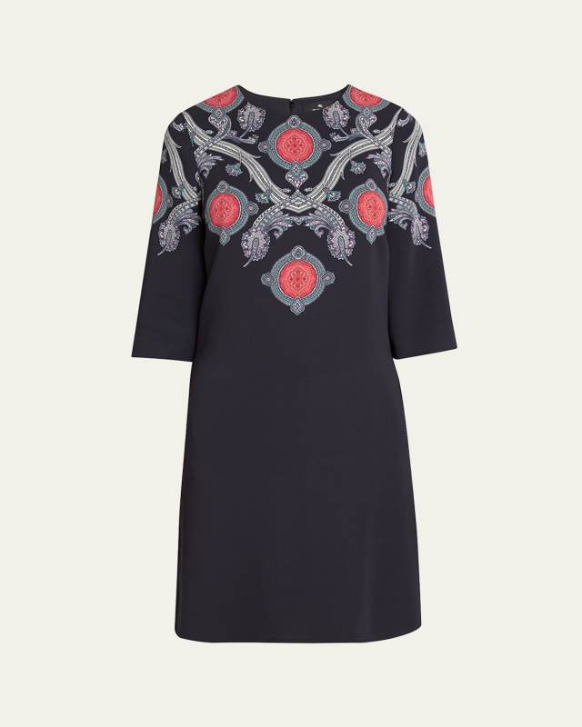 Printed Shift Dress