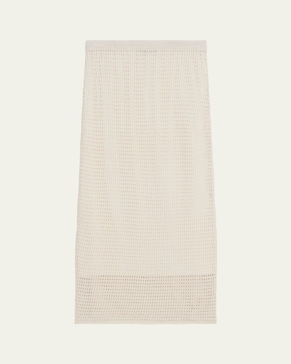 Neo Harbor Chain Midi Mesh Skirt