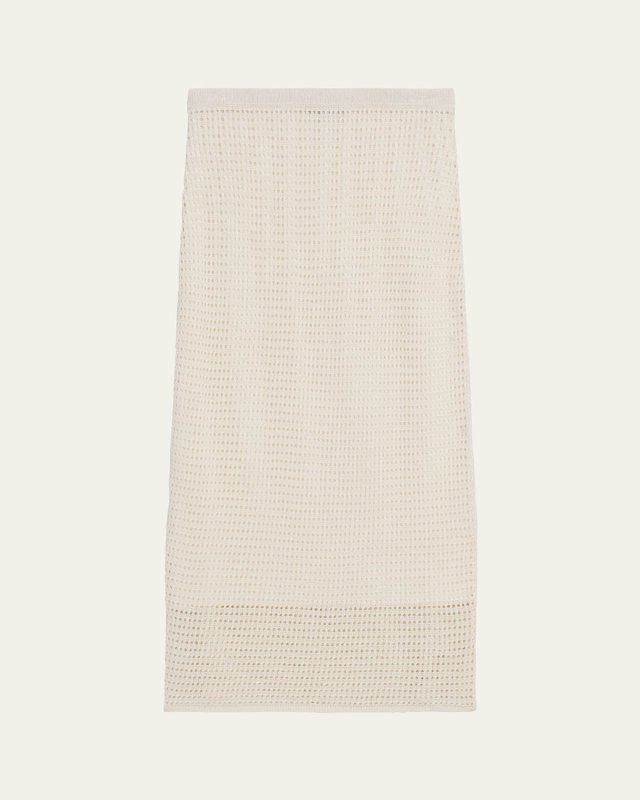 Neo Harbor Chain Midi Mesh Skirt
