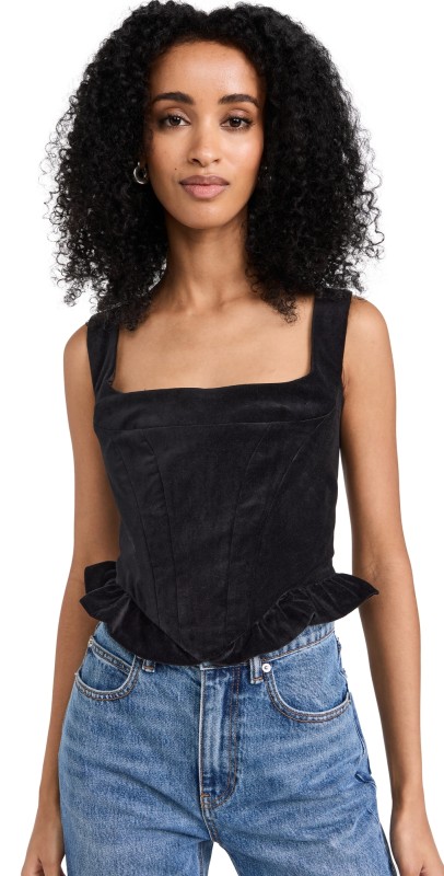STAUD Lorelai Top Black