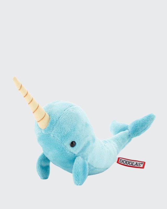 Spike Turquoise Narwhal Stuffed Animal, 12"