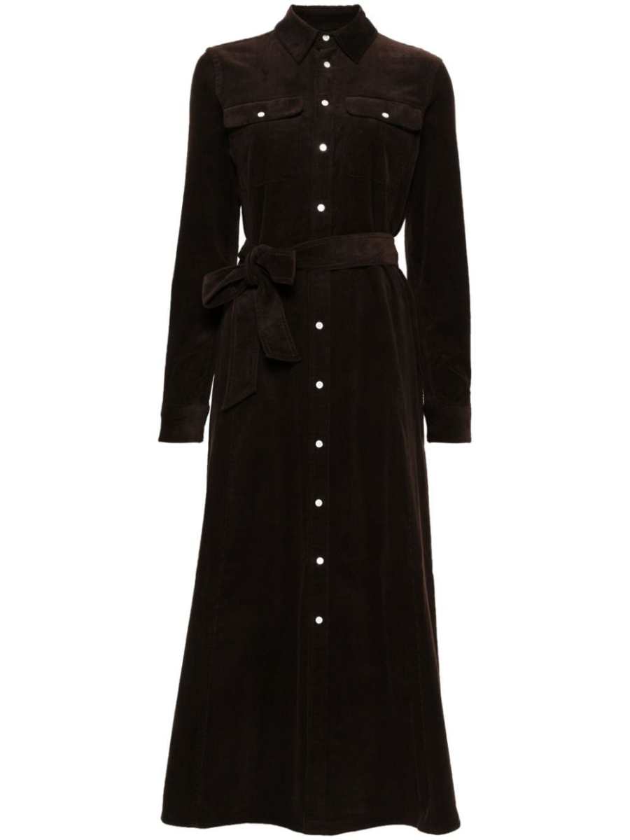 corduroy midi dress