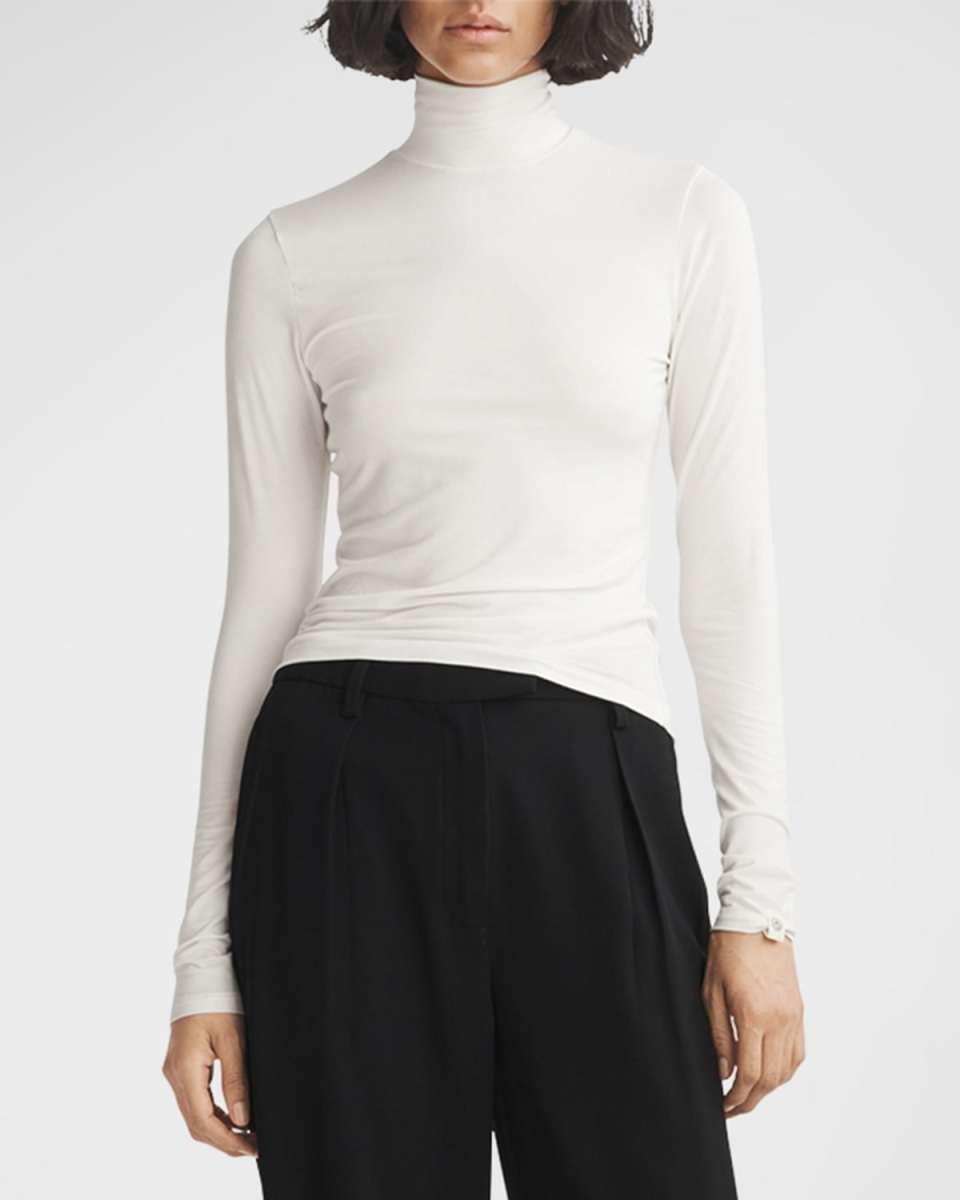Luca Long-Sleeve Turtleneck Top