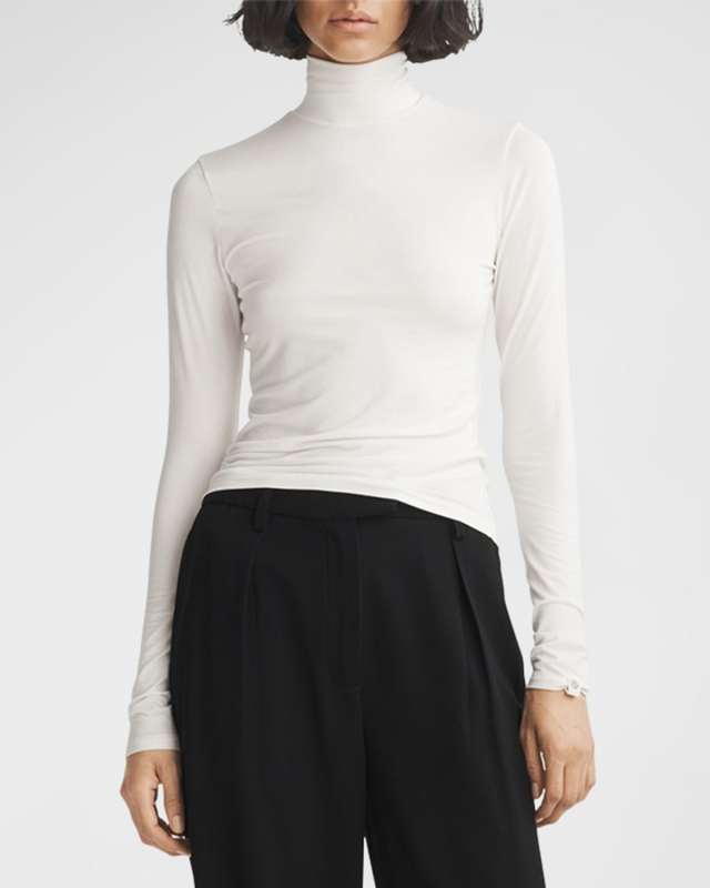 Luca Long-Sleeve Turtleneck Top