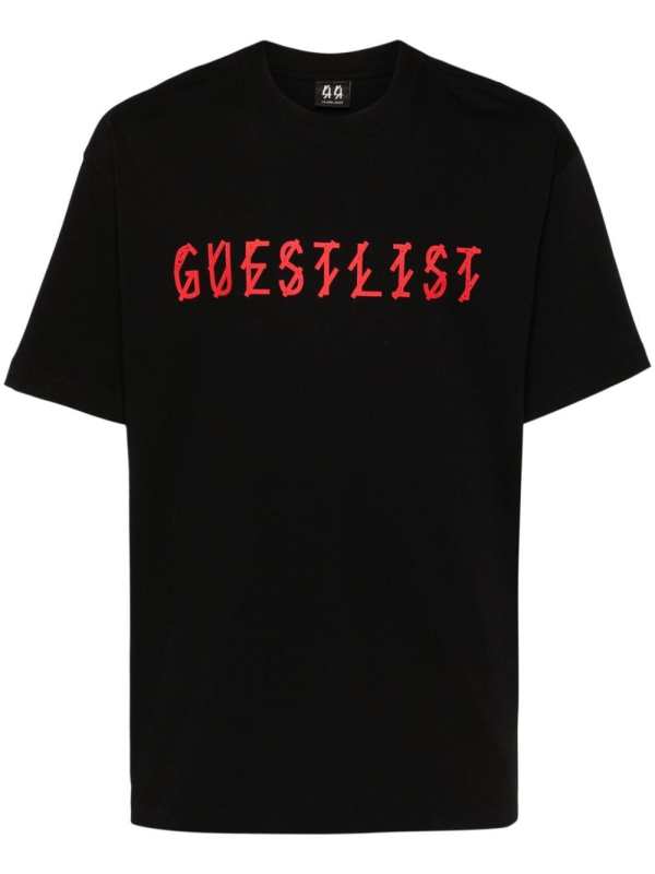 Guestlist-print cotton T-shirt