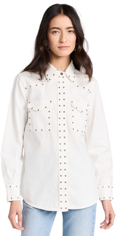 7 For All Mankind Emiliahirt withtuds Whisper White