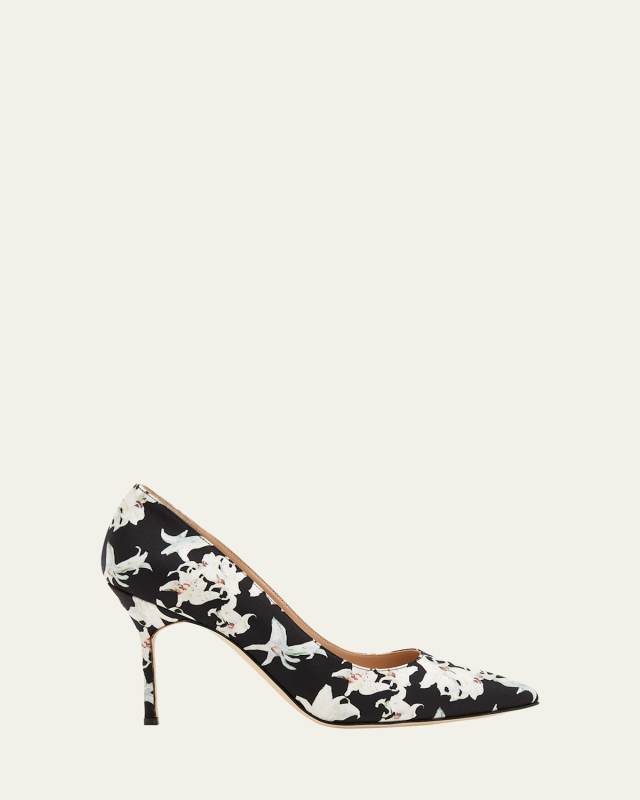 BB 90mm Silk Floral Pumps