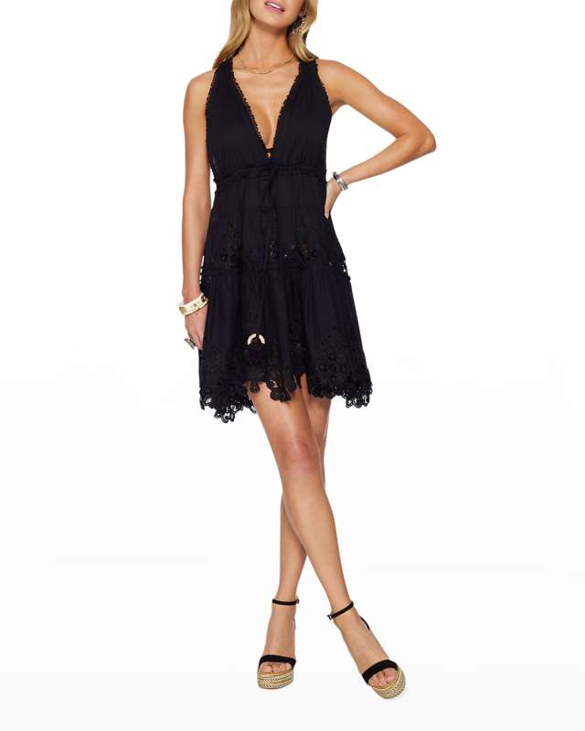 Vilma Tiered Mini Coverup Dress