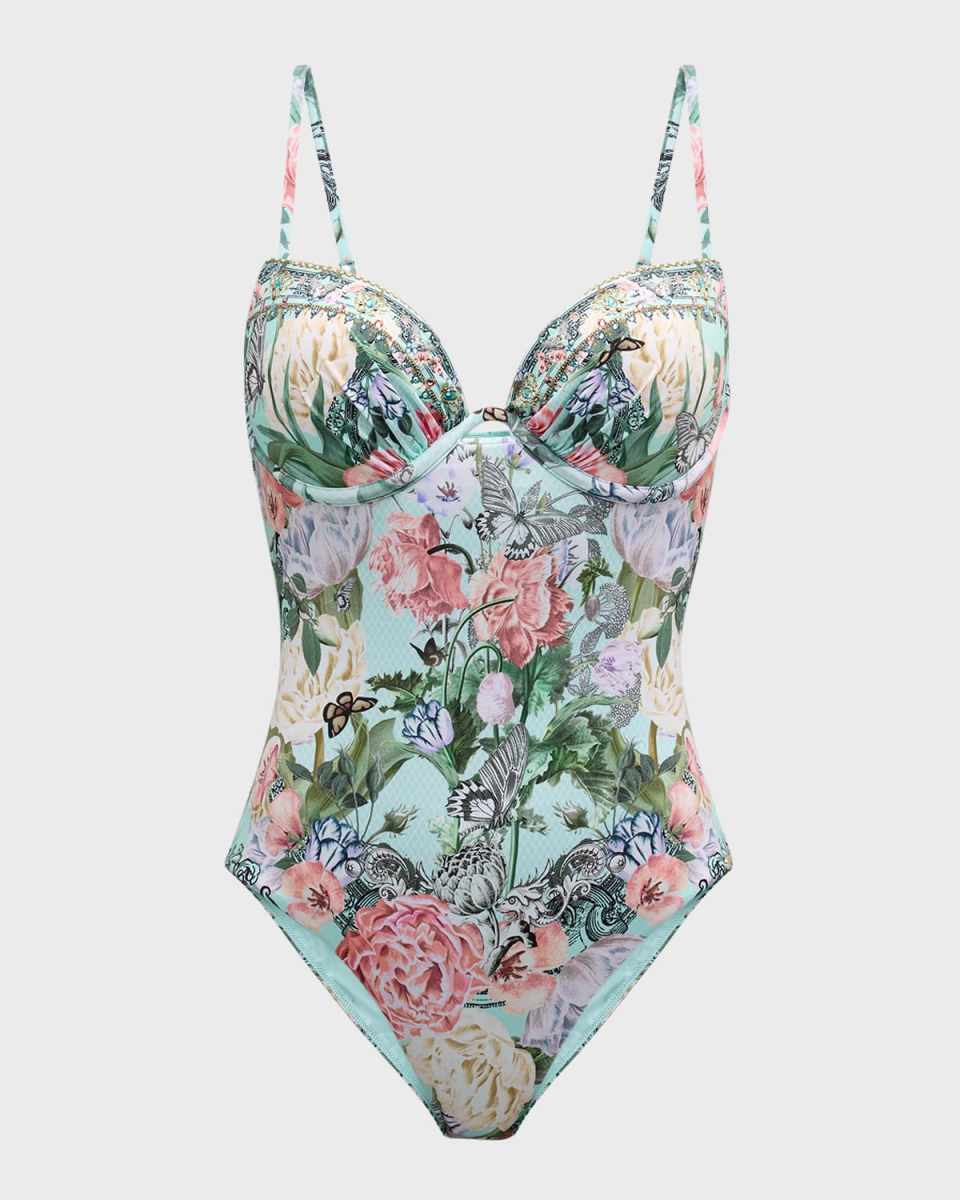 Petal Promise Land Continuous Wire Molded One-Piece Swimsuit