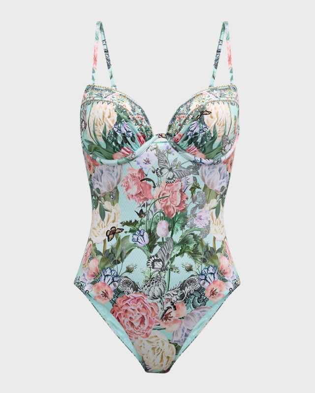 Petal Promise Land Continuous Wire Molded One-Piece Swimsuit