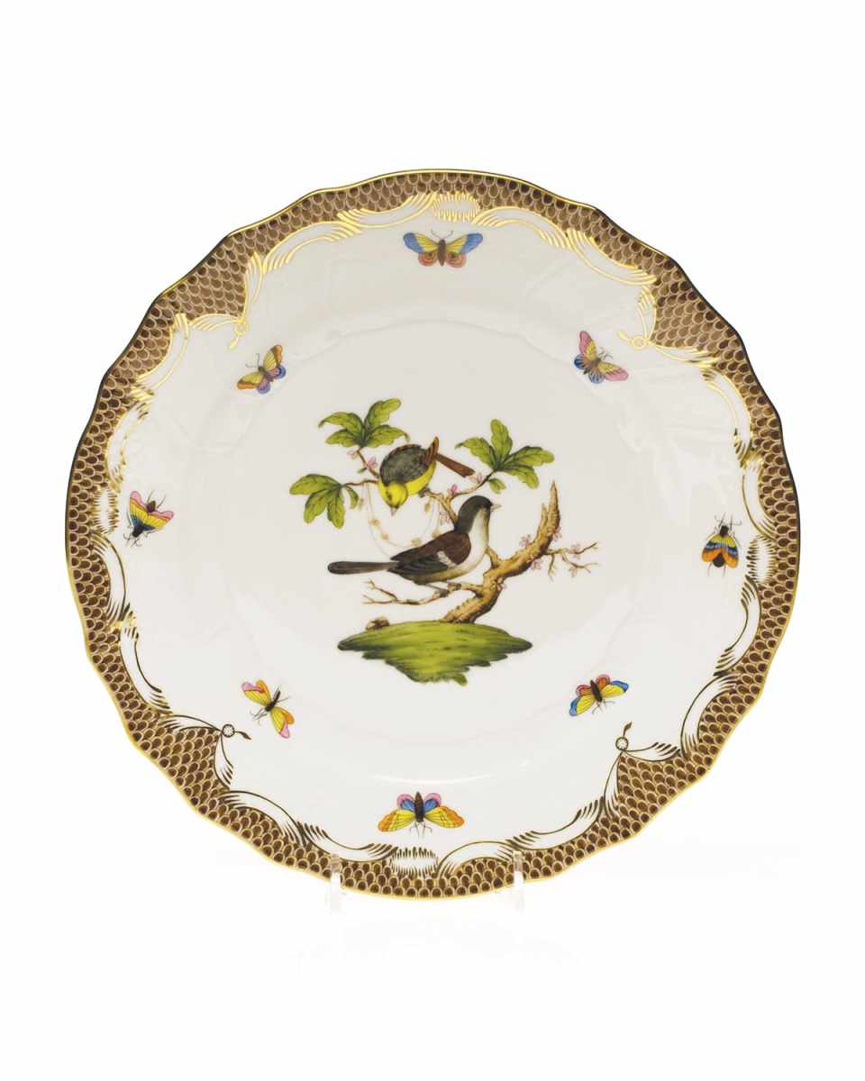 Rothchilds Bird Brown Dinner Plate